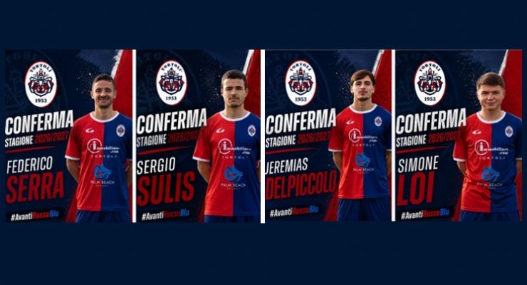 Quattro conferme per il Tortolì Calcio: Serra, Sul