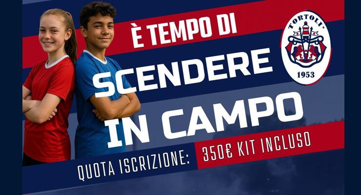 È TEMPO DI SCENDERE IN CAMPO! APERTE LE ISCRIZIONI